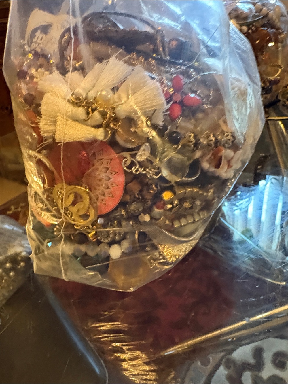Craft Repurposing Bag 4.7 LBS With a variety of colors shapes and designs - Picture 2 of 5